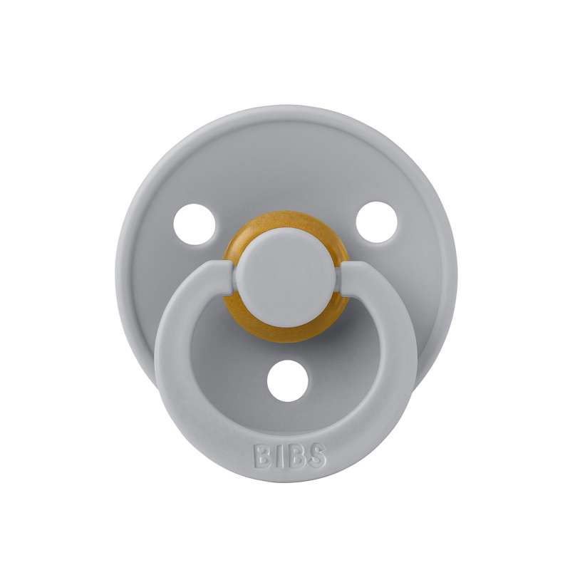 BIBS Rund Colour Sut - 2-Pak - Str. 3 - Naturgummi - Cloud/Black