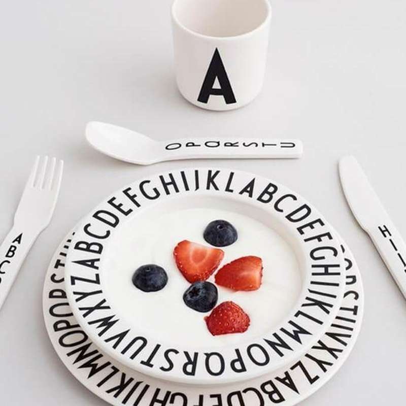 Design Letters Kids børnebestik - hvid