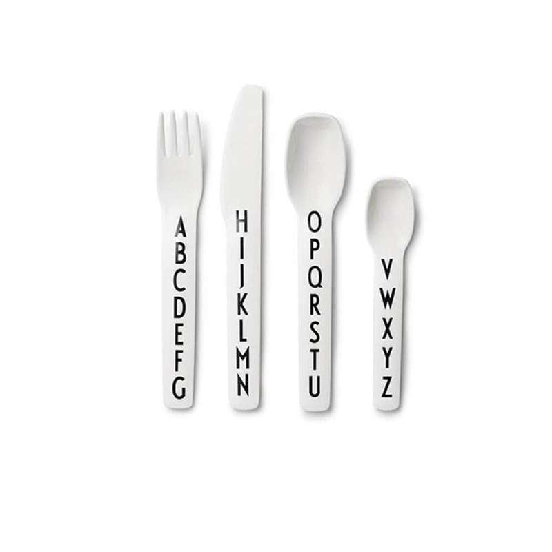 Design Letters Kids børnebestik - hvid