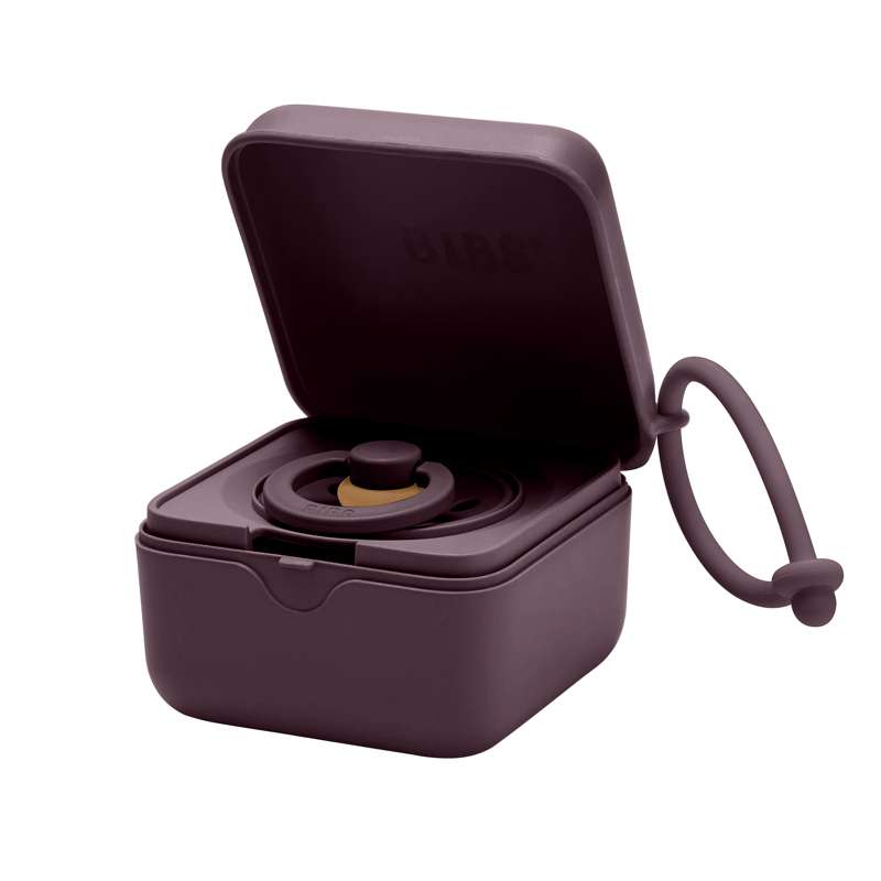 BIBS Accessories Pacifier Box - Sutteboks m. Plads til 3 Sutter - Plum