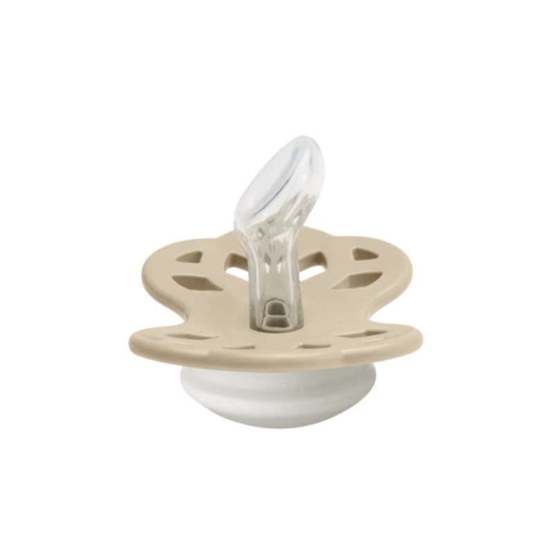 BIBS Anatomisk Infinity Sut - Str. 1 - Silikone - GLOW - Vanilla