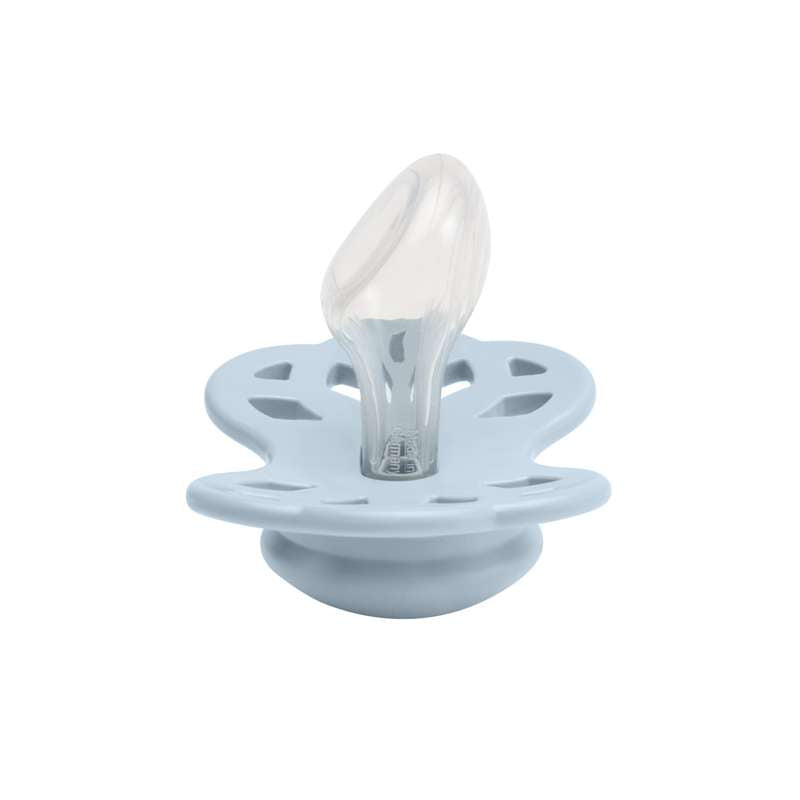 BIBS Anatomisk Infinity Sut - Str. 2 - Silikone - Baby Blue