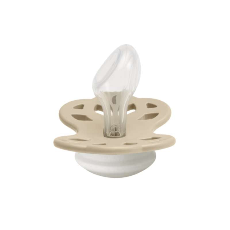 BIBS Anatomisk Infinity Sut - Str. 2 - Silikone - GLOW - Vanilla