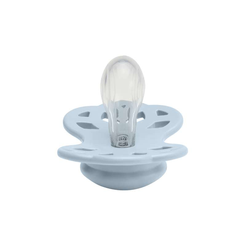 BIBS Symmetrisk Infinity Sut - Str. 1 - Silikone - Baby Blue