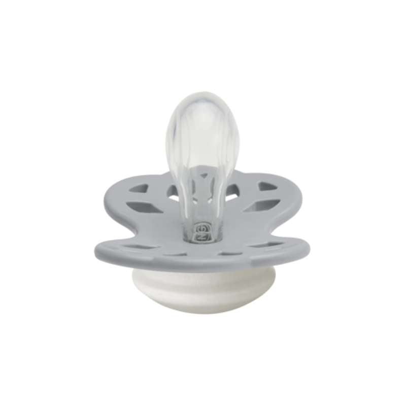 BIBS Symmetrisk Infinity Sut - Str. 1 - Silikone - GLOW - Cloud