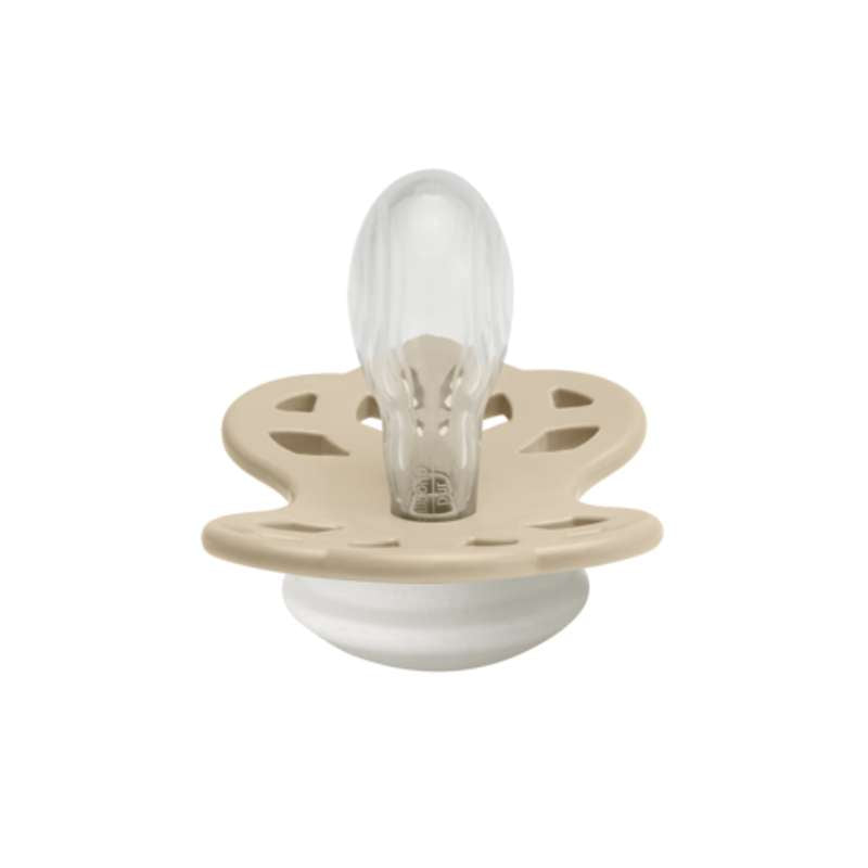 BIBS Symmetrisk Infinity Sut - Str. 2 - Silikone - GLOW - Vanilla