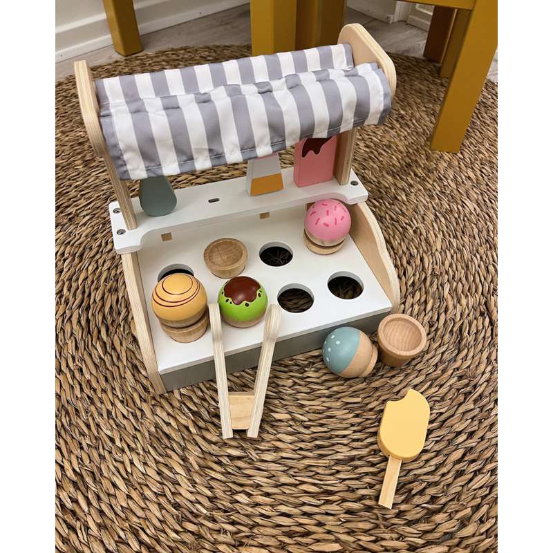 Kid'oh Isbutik med tilbehør i træ