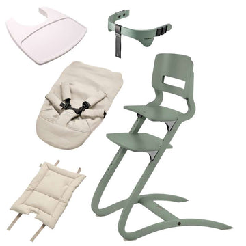 Leander Louie™ Højstol - Sage Green - Bundle 1