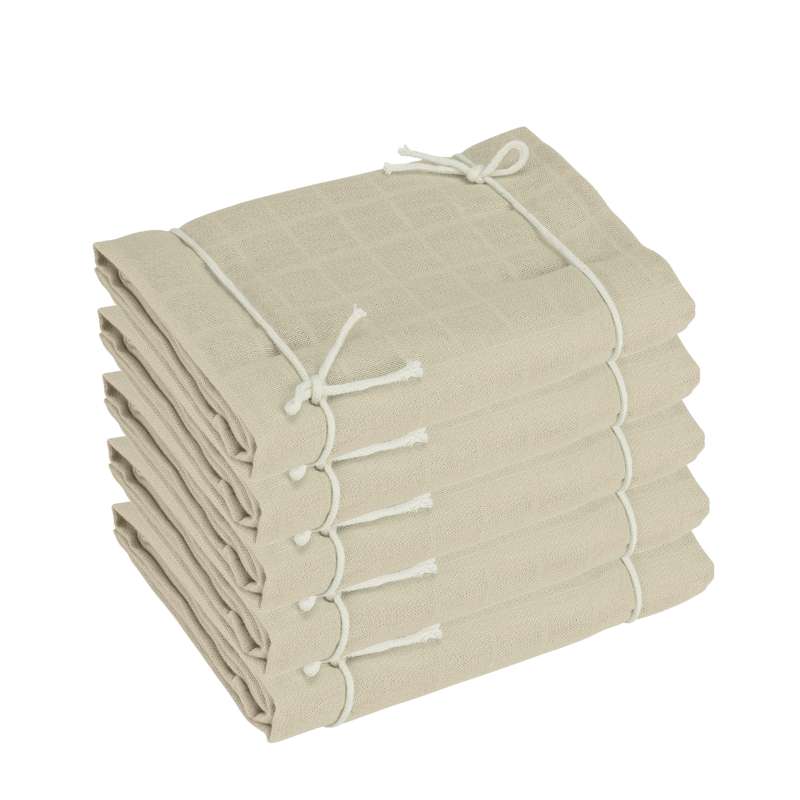 Oh'Naturel Økologiske Stofbleer - 5-pak - Sand