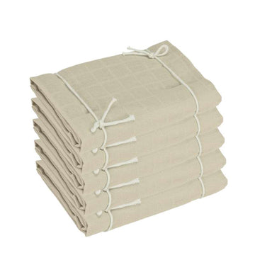 Oh'Naturel Økologiske Stofbleer - 5-pak - Sand