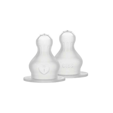 BIBS Bottle - Tilbehør - Suttehoved - Silikone/Rund - 2-Pak - Thick Flow