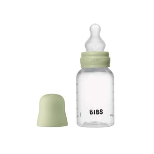 BIBS Bottle - Sutteflaskesæt - Plastik - Silikone/Slow Flow/Rund - 150 ml. - Sage