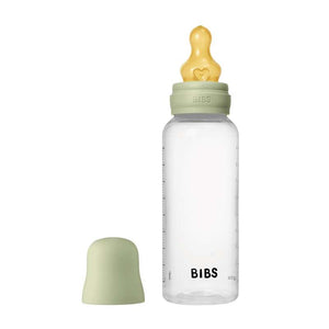 BIBS Bottle - Sutteflaskesæt - Plastik - Latex/Medium Flow/Rund - 270 ml. - Sage