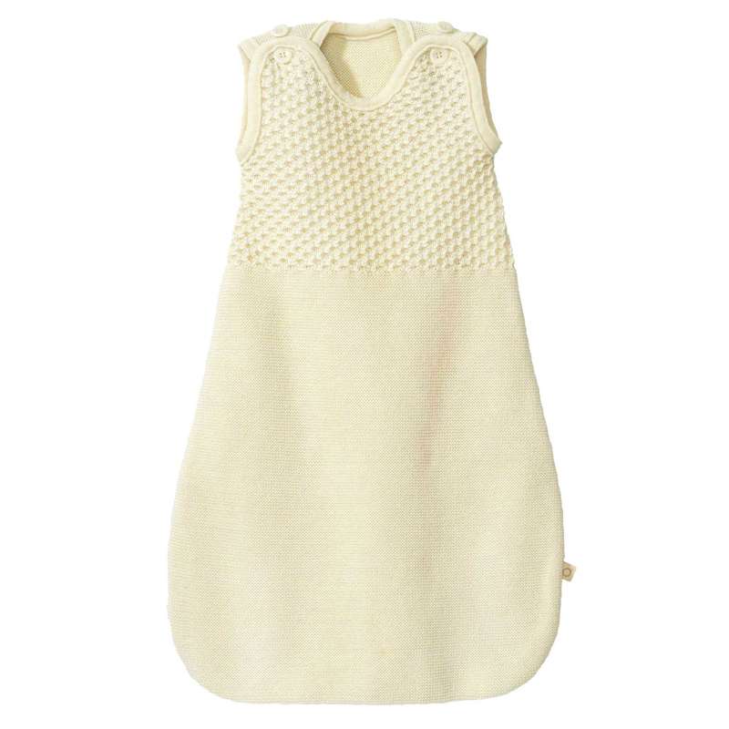 Disana Strikket Sovepose - Ærmeløs - Merinould - 75 cm. - Natural