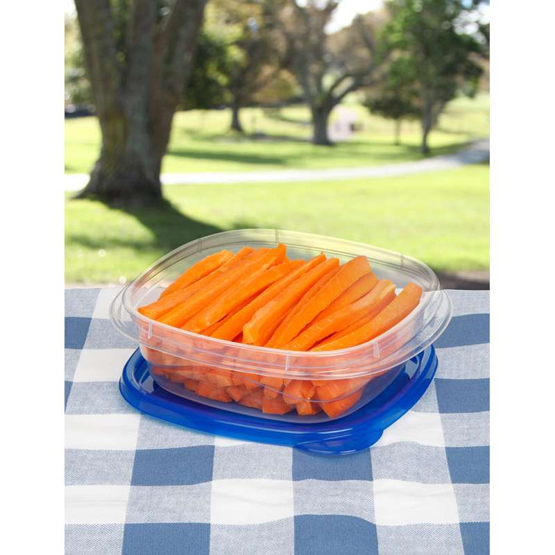 Sistema Madkasse - Square TakeAlongs - 4-Pak - 669ml - Royal Blue