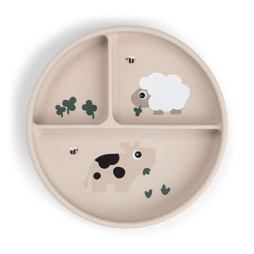 Done By Deer Stick & Stay Ruminddelt Tallerken - Tiny Farm - Sand