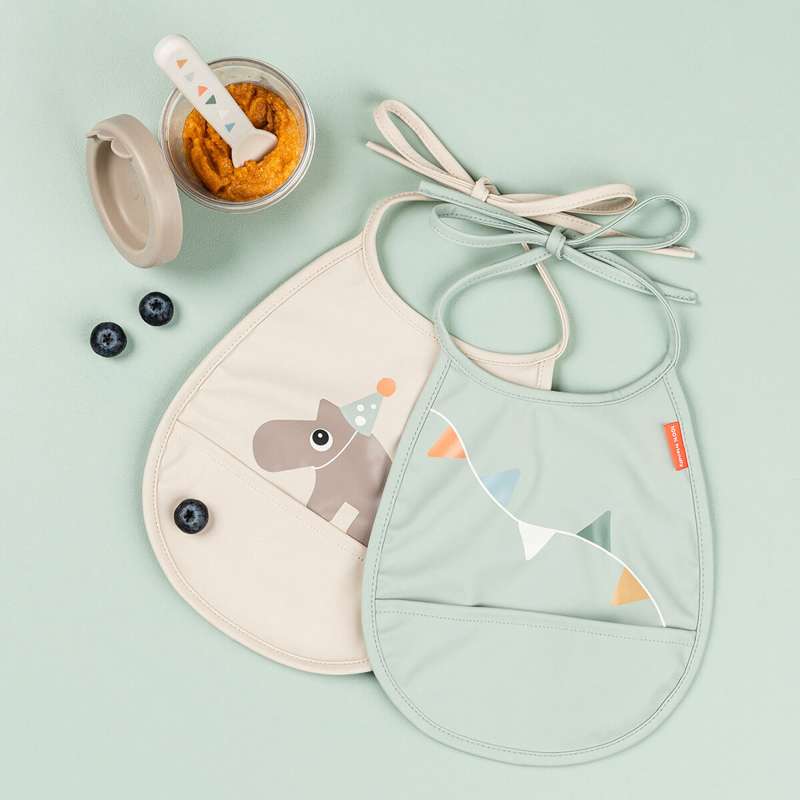 Done by Deer Mini Hagesmæk m. Lomme - 2 stk. - Celebration - Sand