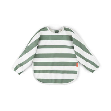 Done By Deer Hagesmæk m. Ærmer og Lomme - Stripes - Grøn