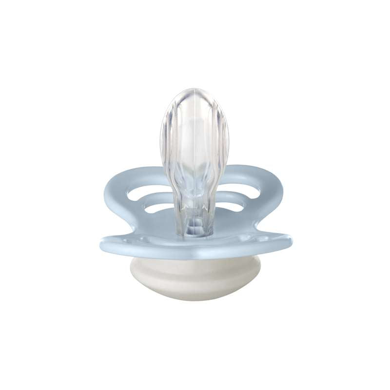 BIBS Symmetrisk Supreme Sut - Str. 2 - Silikone - GLOW - Baby Blue