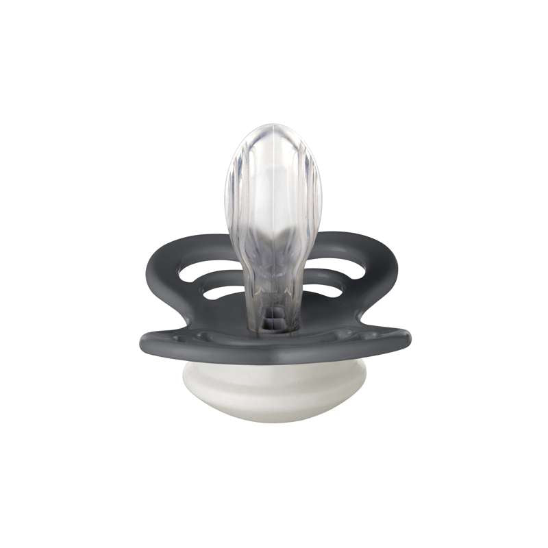 BIBS Symmetrisk Supreme Sut - Str. 2 - Silikone - GLOW - Iron