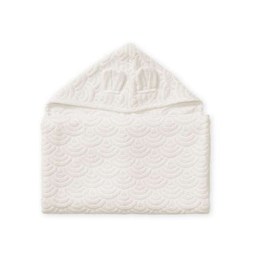 Cam Cam Copenhagen Håndklæde m. Hætte og Ører - Junior - GOTS - Off White