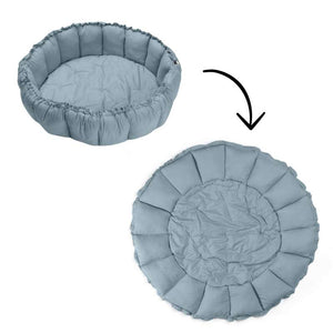 Play & Go Bloom - Babynest/Legetæppe - Dusty Blue