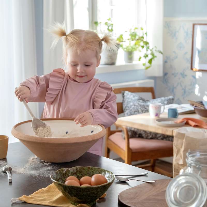 Sebra Hagesmæk med ærmer - blossom pink