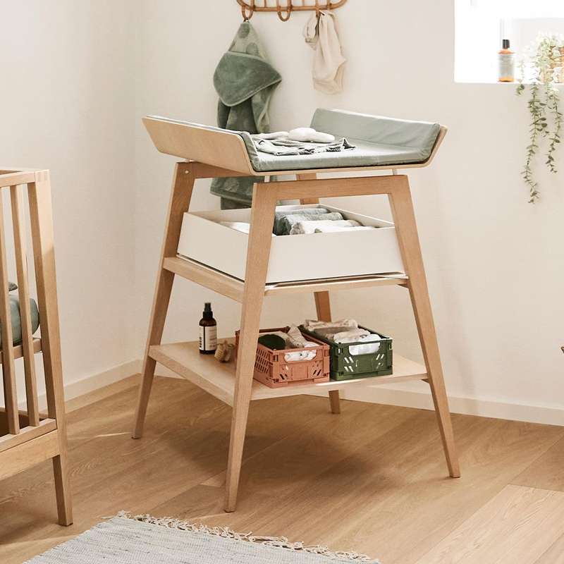 Leander Puslehyndebetræk til Leander Linea™ Puslebord - Sage Green