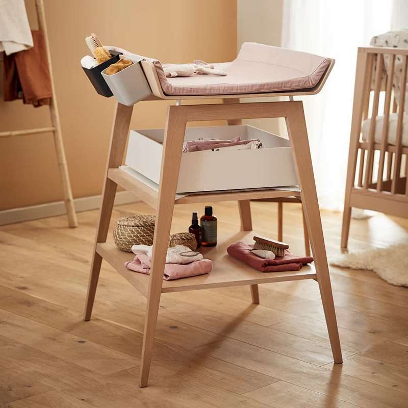 Leander Puslehyndebetræk til Leander Linea™ Puslebord - Cappuccino