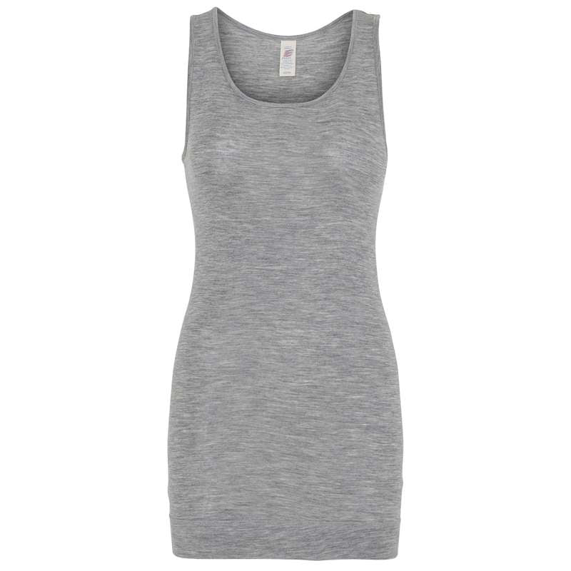 Engel Natur Undertrøje til Kvinder - Lang - Uld/Silke - Grey Melange