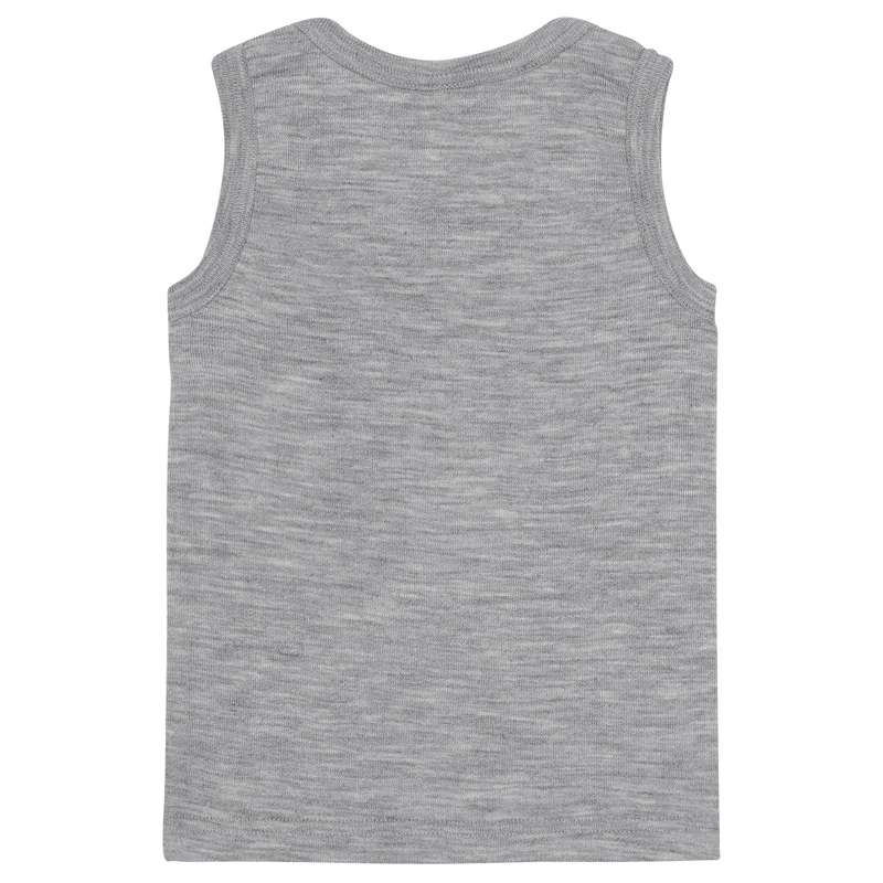 Engel Natur Undertrøje u. Ærmer - Uld/Silke - Grey Melange