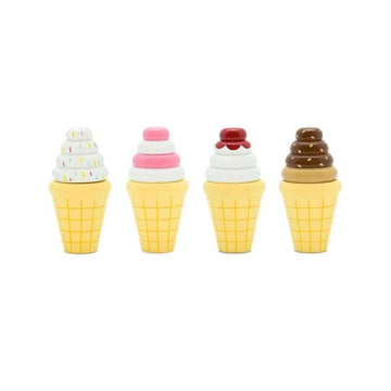 MaMaMeMo Legemad i Træ - Vaffelis - Assorteret