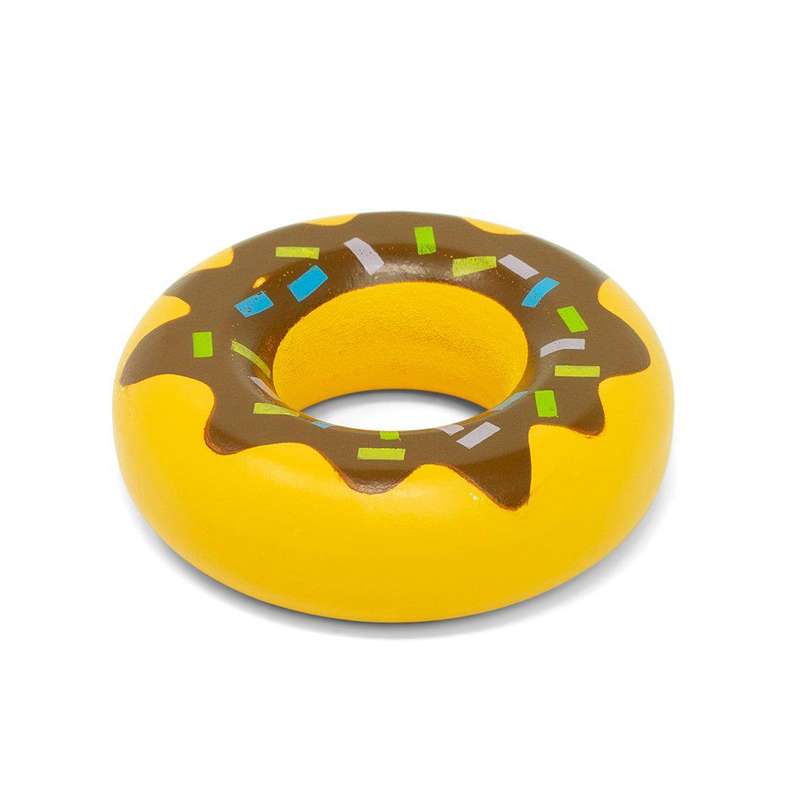 MaMaMeMo Legemad i Træ - Donut m. Brun Glasur