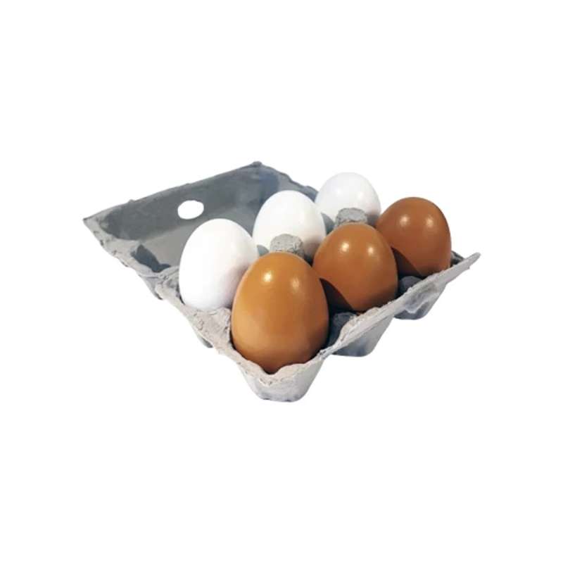 MaMaMeMo Legemad i Træ - Store Æg i Bakke