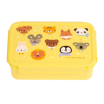 A Little Lovely Company Ruminddelt Bento Madkasse - Animal Friends