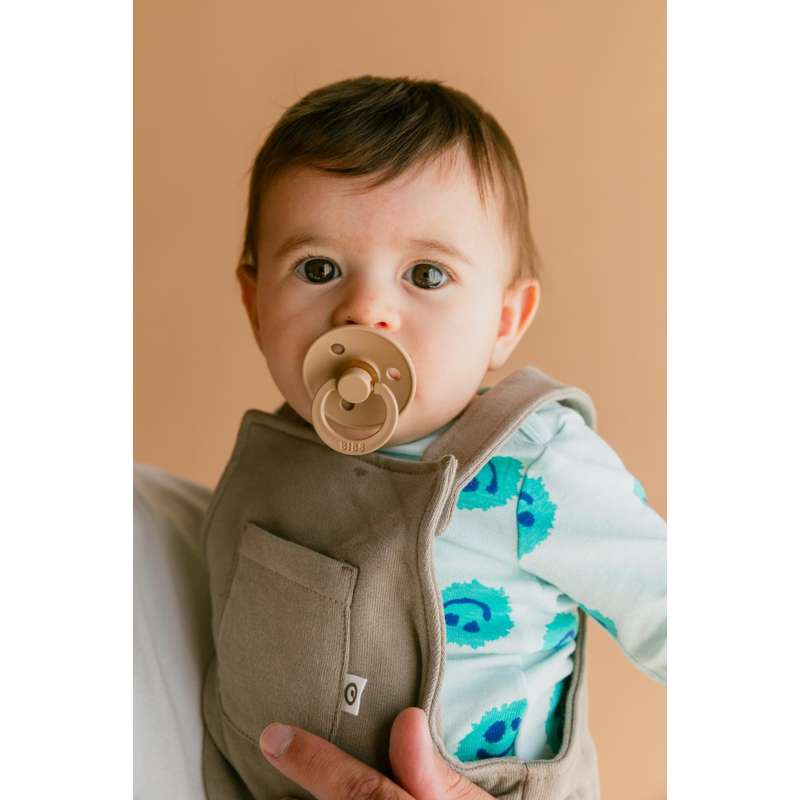 BIBS Rund Colour Sut - Str. 2 - Naturgummi - Taupe