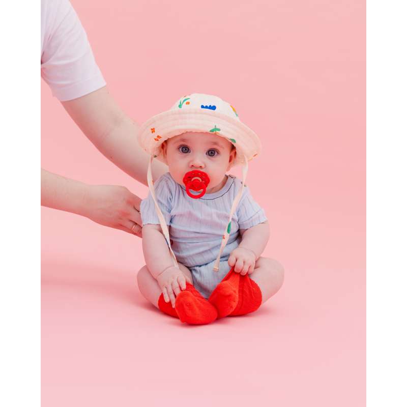 BIBS Rund Boheme Sut - Str. 1 - Naturgummi - Candy Apple