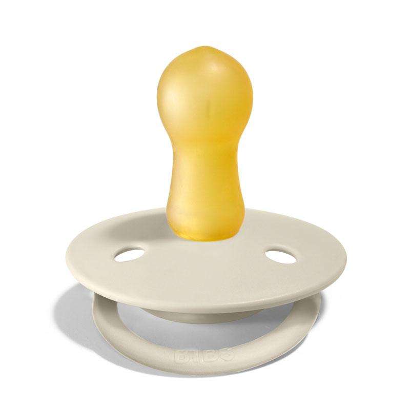 BIBS Rund De Lux Sut - 2-Pak - Onesize - Silikone - Ivory/Blush