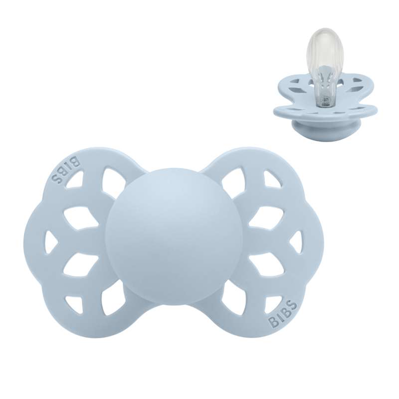 BIBS Symmetrisk Infinity Sut - Str. 2 - Silikone - Baby Blue