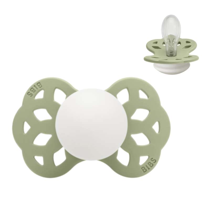 BIBS Symmetrisk Infinity Sut - Str. 2 - Silikone - GLOW - Sage