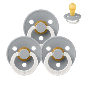 BIBS Rund Colour Sut - Sampak - 3 stk. - Str. 3 - GLOW - Cloud