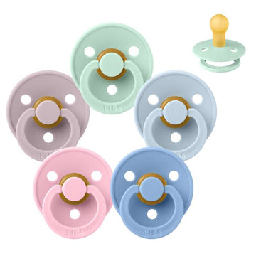 BIBS Rund Colour Sut - Sampak - 5 stk. - Str. 1 - Pastel Paradise
