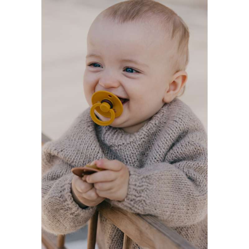 BIBS Rund Colour Sut - Sampak - 8 stk. - Str. 2 - Teddy Bear