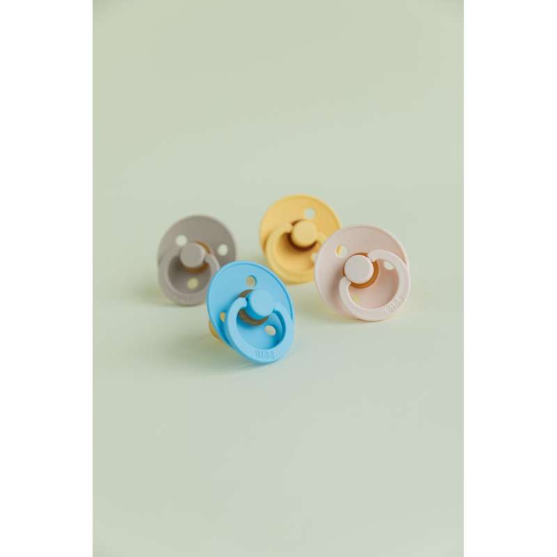 BIBS Rund Colour Sut - Str. 2 - Naturgummi - Mushroom
