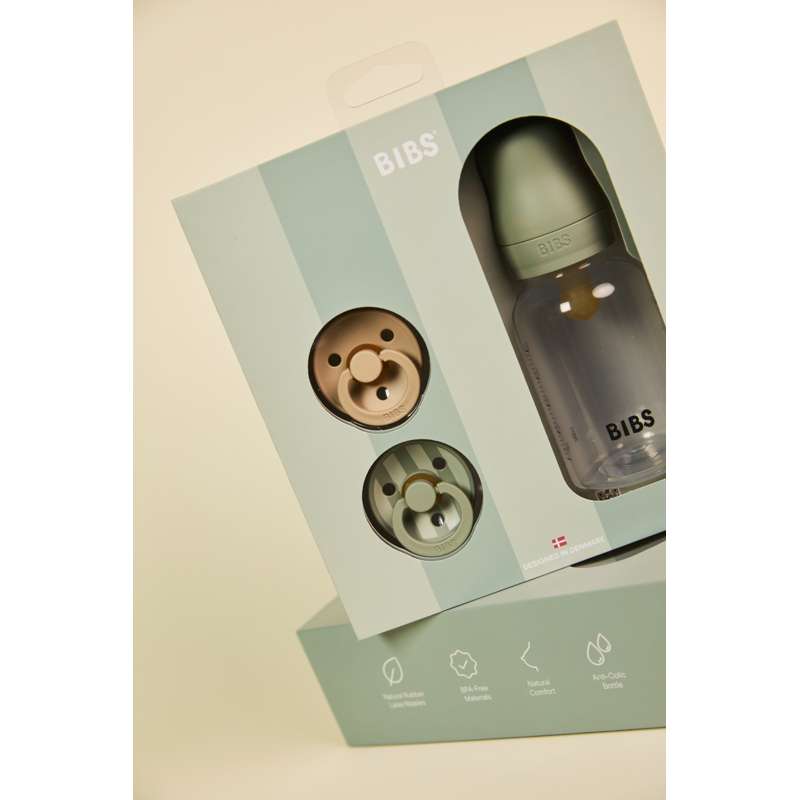 BIBS Baby Gavesæt - Sprinkle - Sage
