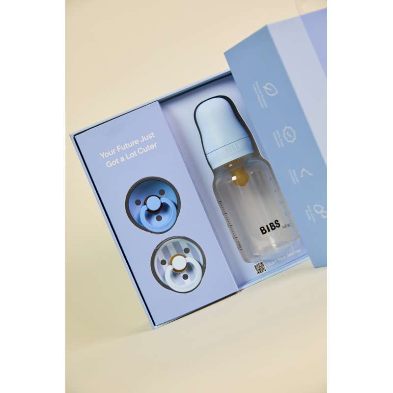 BIBS Baby Gavesæt - Sprinkle - Baby Blue