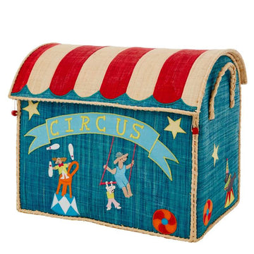 RICE Raffia Opbevaringshus - Cirkus - Stor