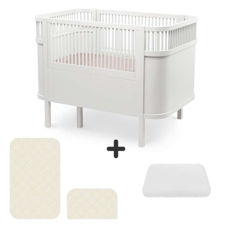 Sebra Sengen - Klassisk - Classic White - Bundle 2