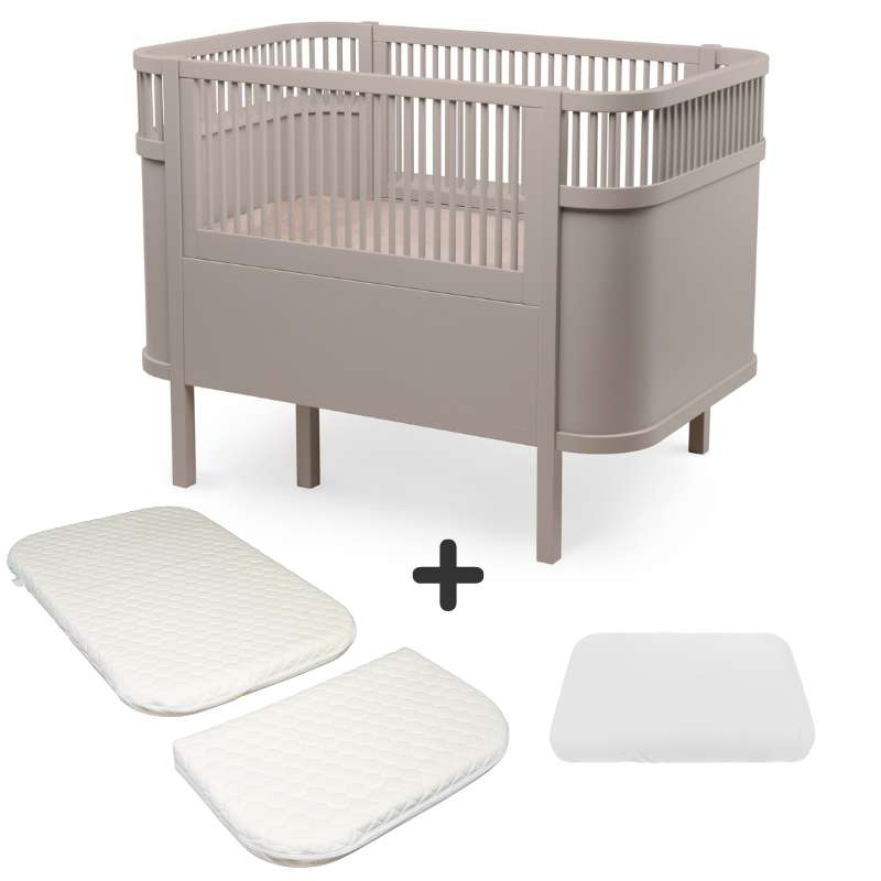 Sebra Sengen - Klassisk - Baby & Jr. - Jetty Beige - Bundle 1
