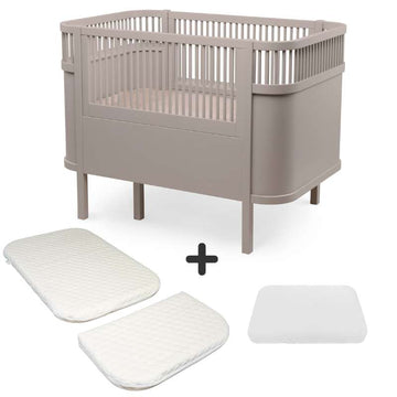 Sebra Sengen - Klassisk - Baby & Jr. - Jetty Beige - Bundle 1
